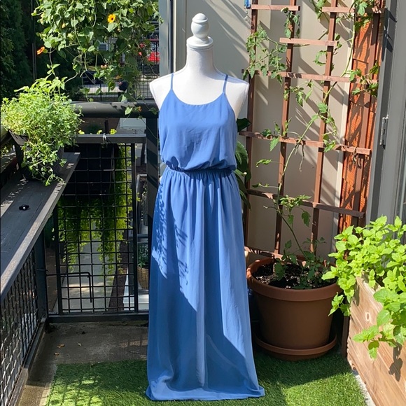 i joah Dresses & Skirts - I JOAH Blue Maxi Racerback Dress Size S